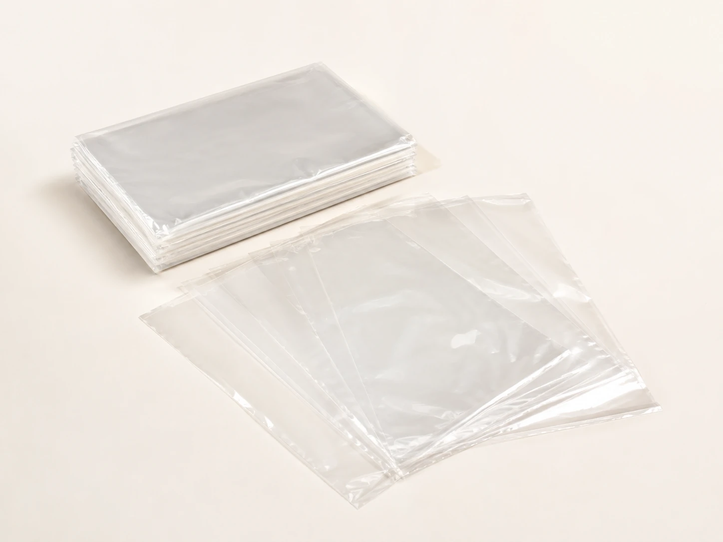 Poly bags: Flat clear
